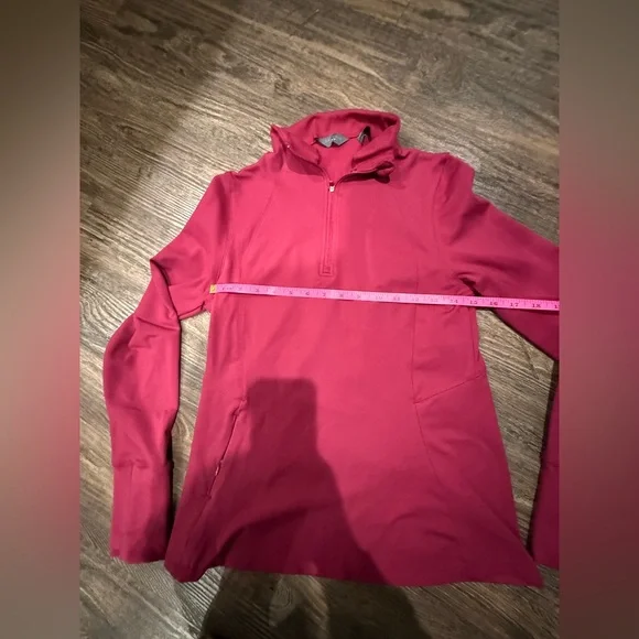 Danskin Raspberry Quarter-Zip Performance Pullover - Picture 3 of 5